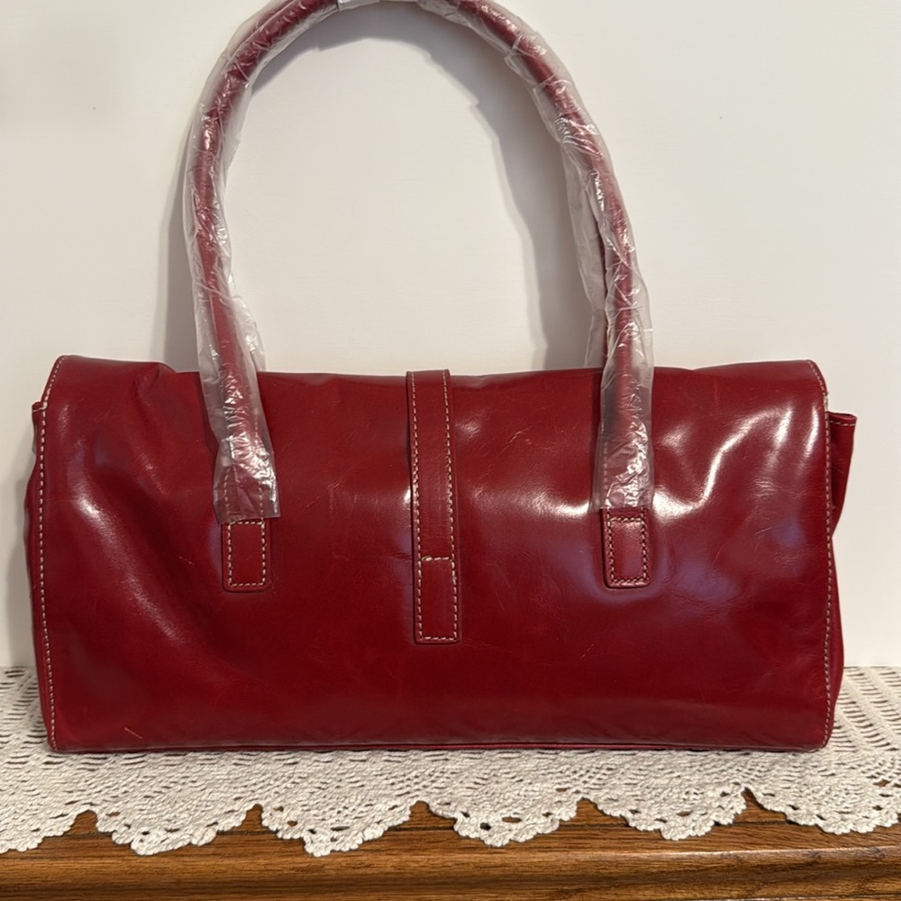 HELEN WELSH Red Leather Handbag - Picture 3 of 6